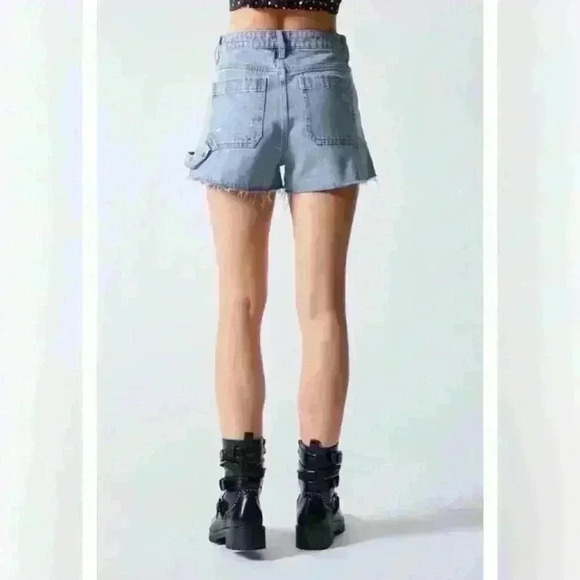 Signature8 Cut Off Cargo Utility Denim Shorts Size Small​ - Picture 2 of 12